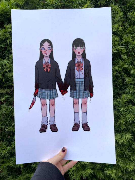 Schoolgirls Print