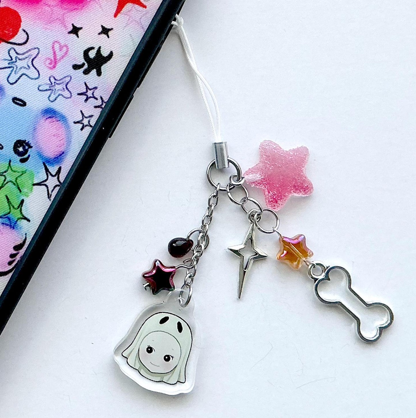 Ghost Sonny Phone Charm