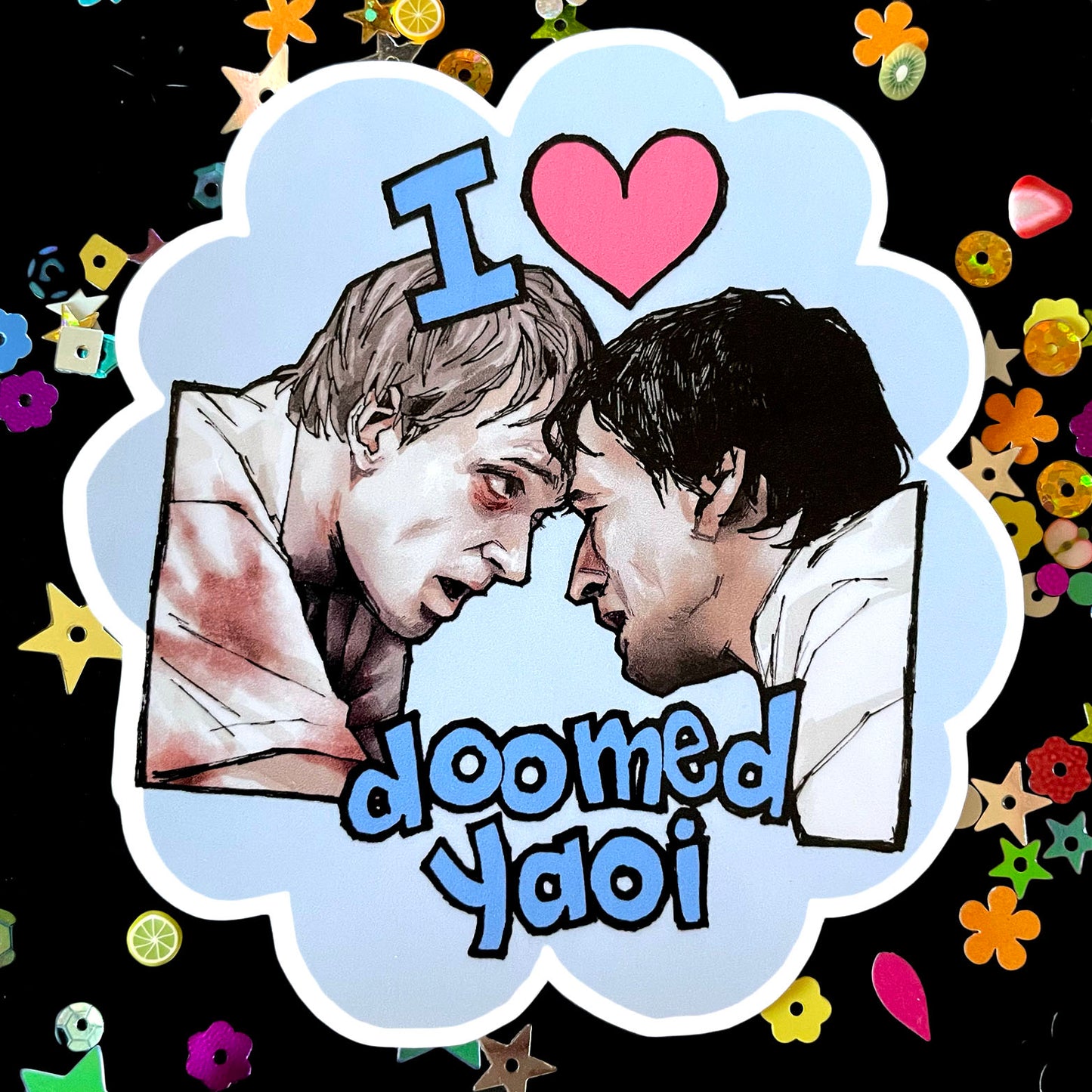 Doomed Yaoi Sticker