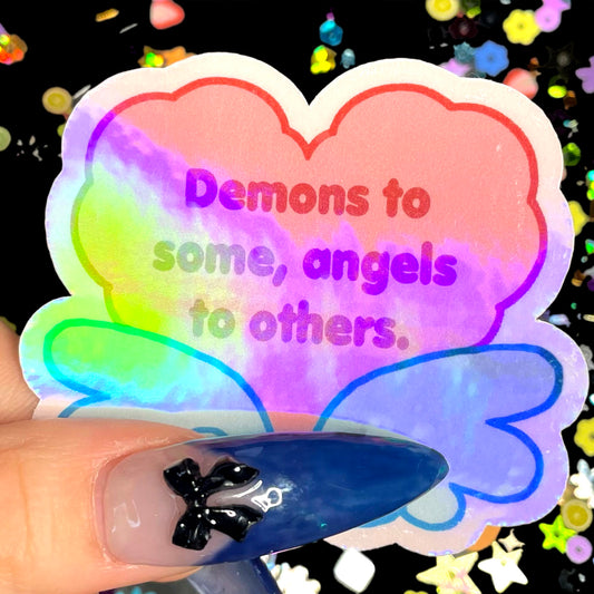 Demons to Some Holographic Sticker