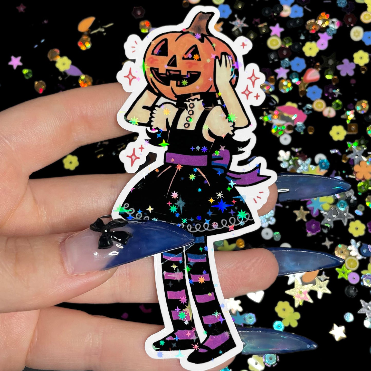 Jack O’lantern Girl Sticker