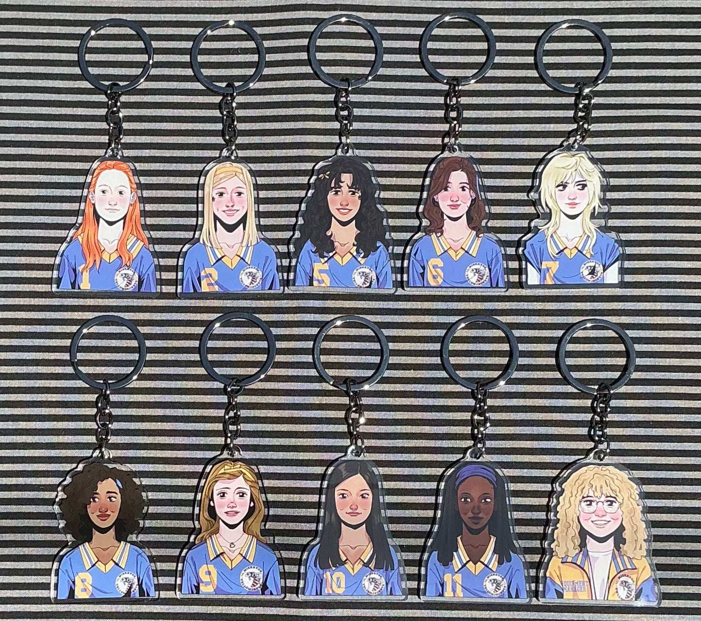 Soccer Team Keychains