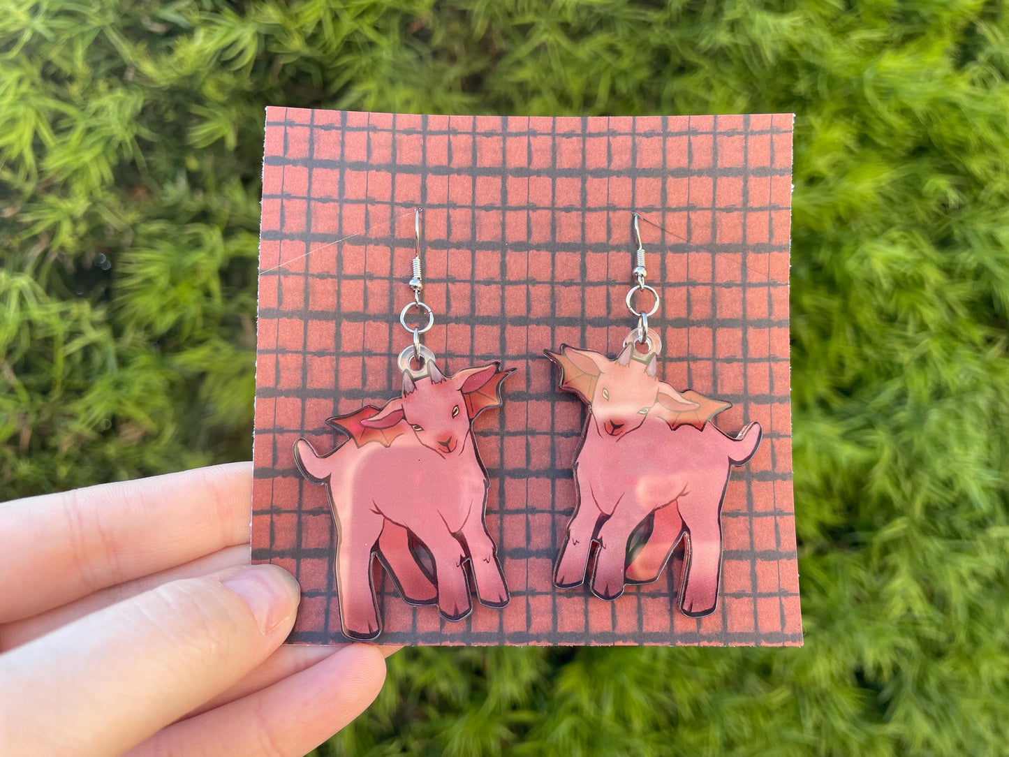 Lamb and Goat Acrylic Earrings